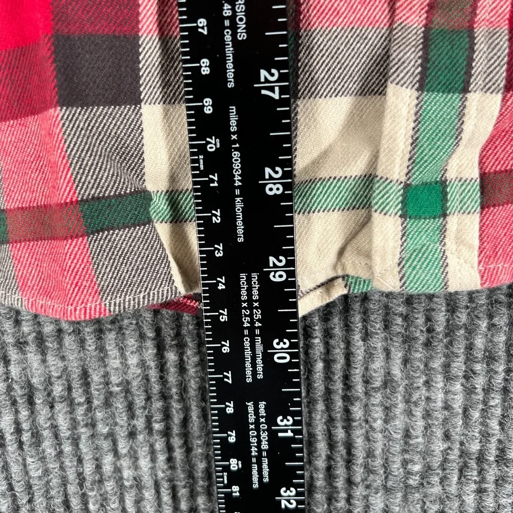Polo Ralph Lauren Work Shirt Mens XL Extra Large Red Plaid Flannel Button Up